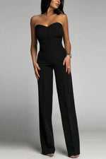 Women’s Strapless Wide Leg Jumpsuit