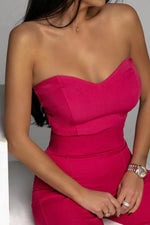 Women’s Strapless Wide Leg Jumpsuit