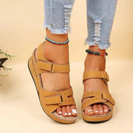 Women’s Adjustable Strap Open-Toe Platform Sandals