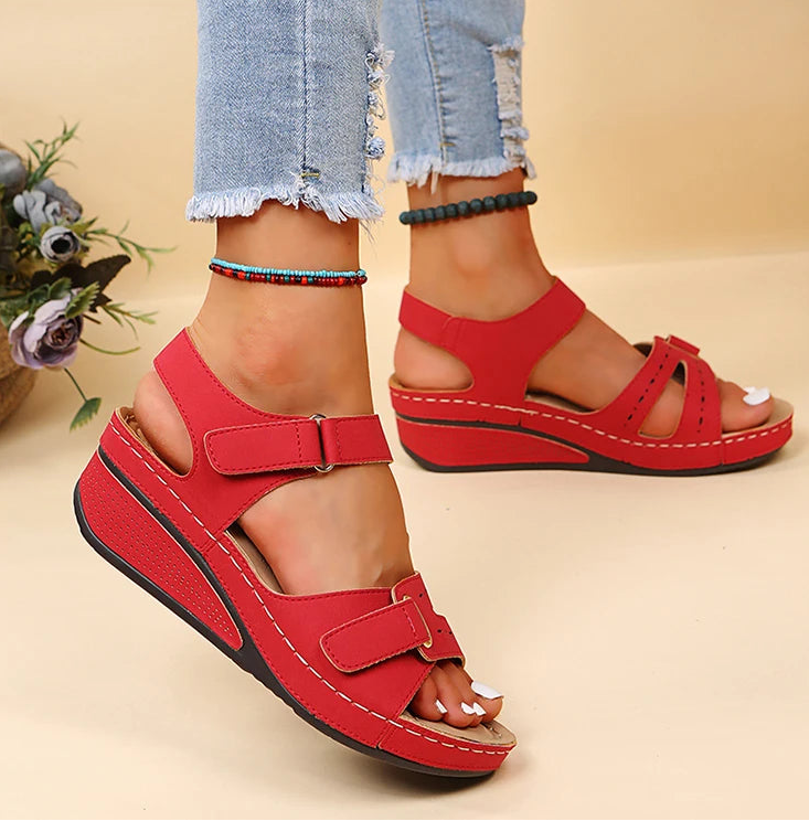 Women’s Adjustable Strap Open-Toe Platform Sandals