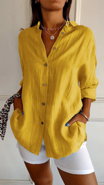 Women's Button Down Summer Blouse