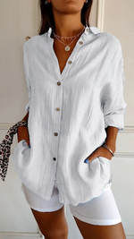 Women's Button Down Summer Blouse