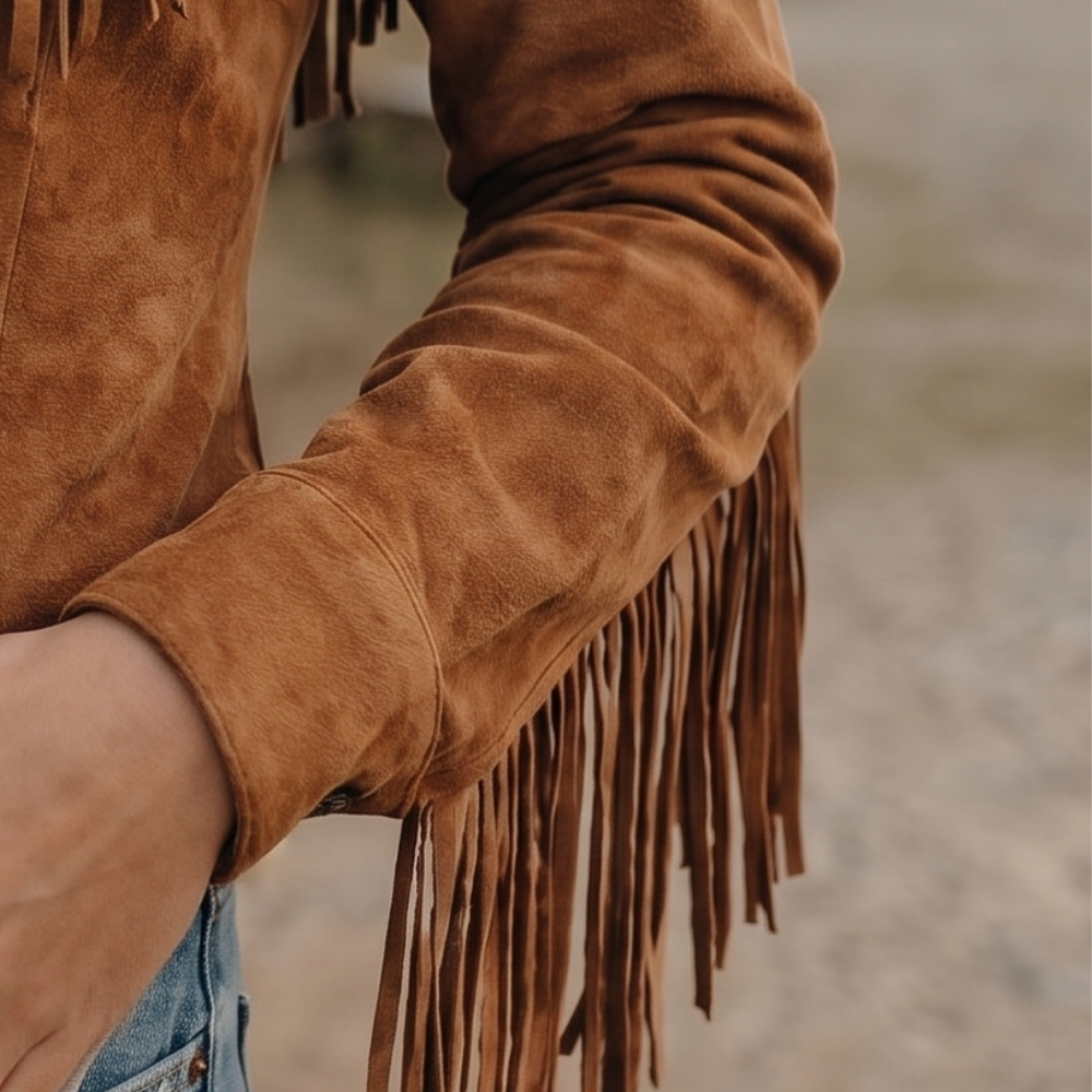 Women's Button-Front Fringe Western Shirt
