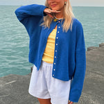 Women’s Button Front Loose Fit Cardigan