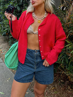 Women’s Button Front Loose Fit Cardigan