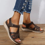 Women’s Casual Cutout Open Toe Back Strap Flat Sandals