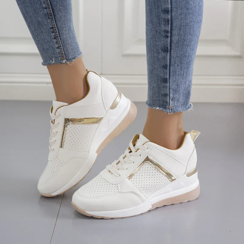 Women’s Closed Toe Lace Up Platform Sneakers
