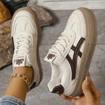 Women’s Contrast Stripe Lace Up Low Top Sneakers