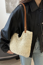 Women’s Crochet Knit Open Tote Shoulder Bag