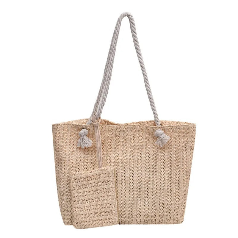Women’s Crochet Tote Woven Beach Bag