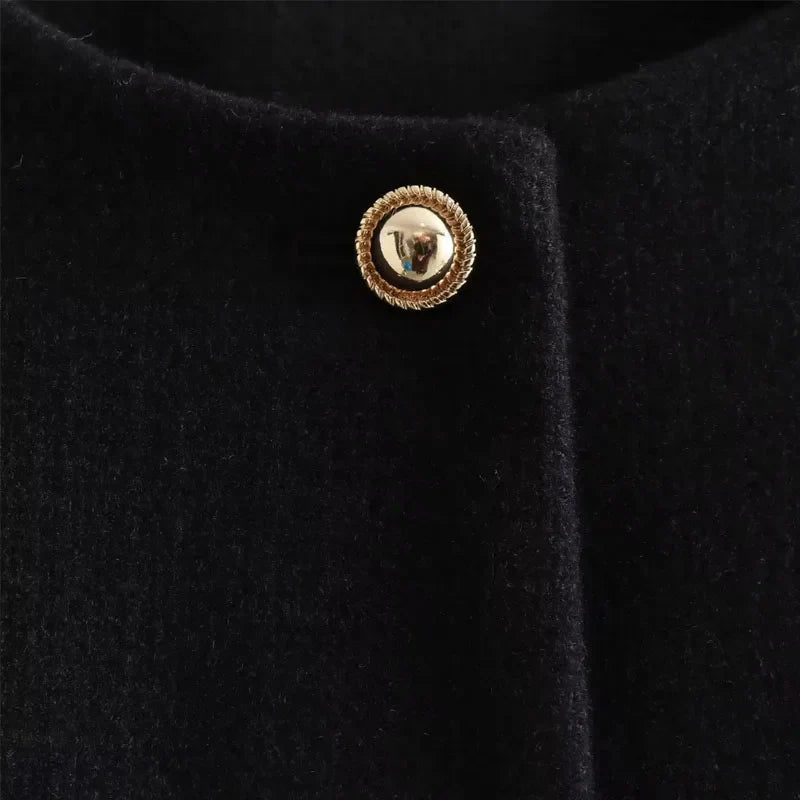 Women’s Cropped Button Front Bomber Jacket