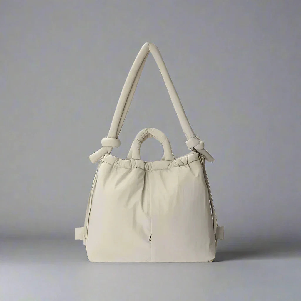 Women's Drawstring Puffer Shoulder Bag