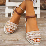 Women's Embroidered Platform Sandals