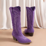 Women’s Embroidered Western Cowboy Knee High Boots