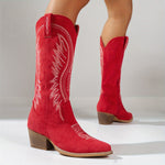 Women’s Embroidered Western Cowboy Knee High Boots