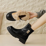 Women’s Faux Fur Lined Chelsea Ankle Boots