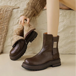 Women’s Faux Fur Lined Chelsea Ankle Boots