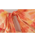 Women’s Floral Ruffle V Neck Maxi Wedding Guest Dress