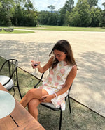 Women’s Floral Straight Neck Mini Summer Dress