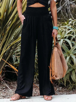 Women’s High Waist Pull On Wide Leg Pants