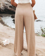Women’s High Waist Pull On Wide Leg Pants