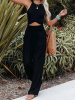 Women’s High Waist Pull On Wide Leg Pants