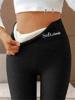 Women's High-Waisted Fleece-Lined Pants