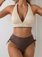 Women’s High Waisted Halter Bikini Set