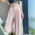 Women’s High Waisted Pleated Wide Leg Pants