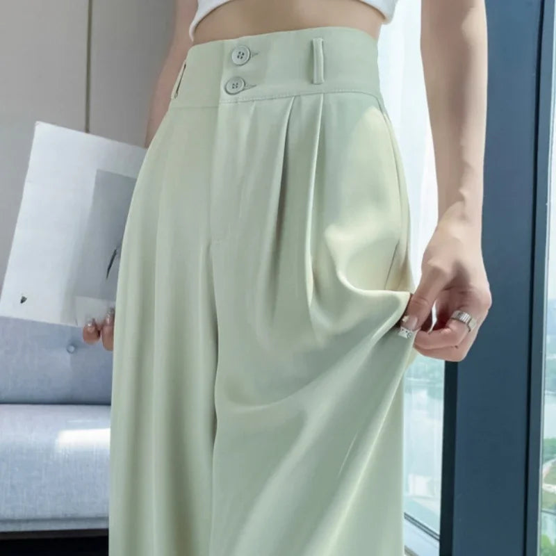 Women’s High Waisted Pleated Wide Leg Pants