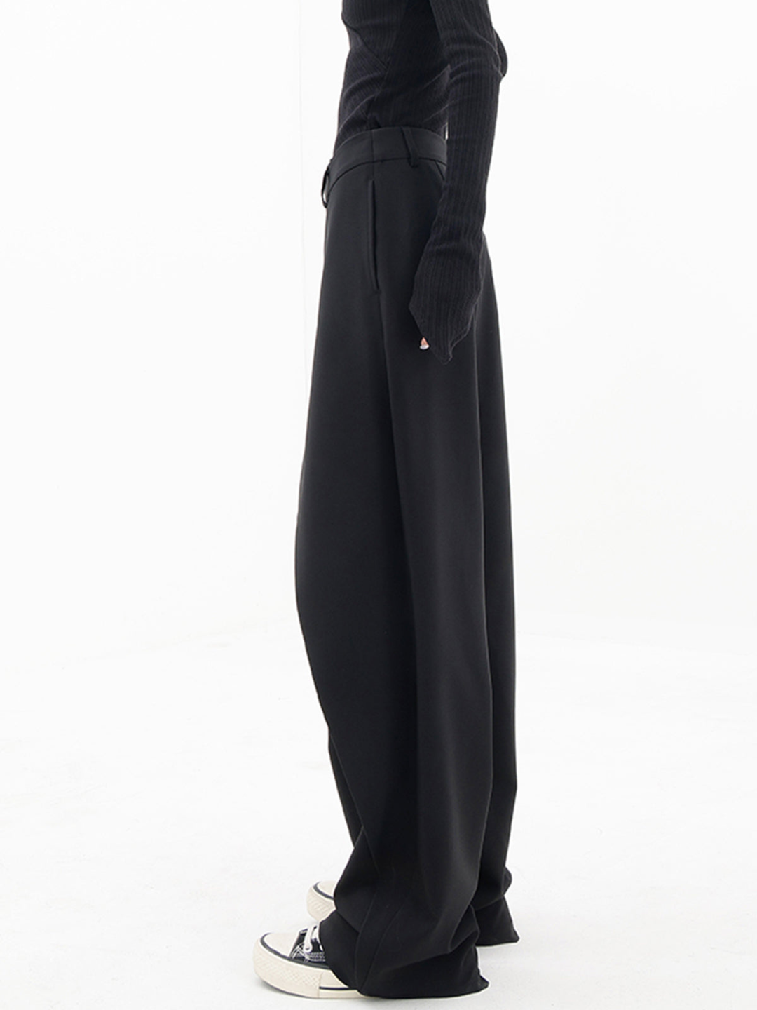 Women’s High Waisted Wrap Front Wide Leg Pants