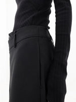 Women’s High Waisted Wrap Front Wide Leg Pants