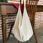 Women’s Hollow Weave Crochet Shoulder Beach Bag