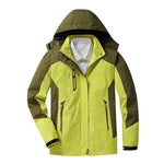 Women’s Hooded Color Block Windbreaker Rain Jacket