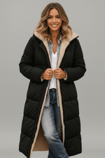 Women's Hooded Long Sleeve Winter Puffer Coat