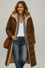 Women's Hooded Long Sleeve Winter Puffer Coat
