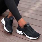 Women’s Knit Mesh Running Lace Up Sneakers