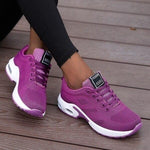 Women’s Knit Mesh Running Lace Up Sneakers