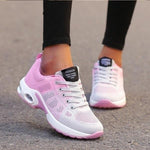 Women’s Knit Mesh Running Lace Up Sneakers