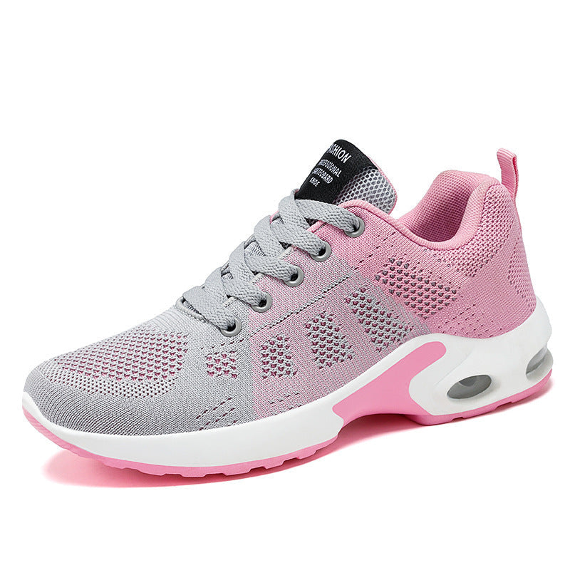 Women’s Knit Mesh Running Lace Up Sneakers