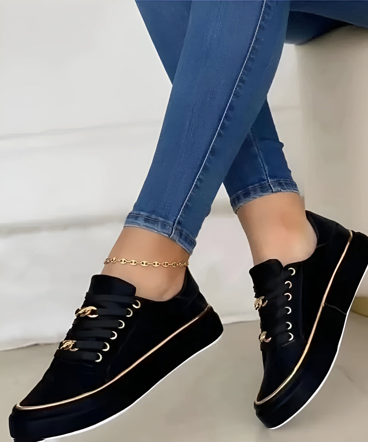 Women's Lace Up Platform Sneakers