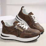 Women’s Lace Up Side Zipper Platform Sneakers