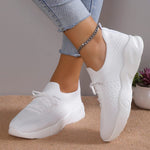 Women’s Lace Up Textured Upper Thick Sole Shoes