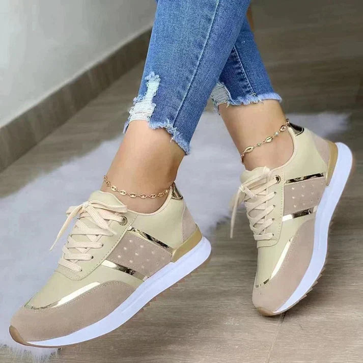 Women's Lace Up Thick Sole Sneakers