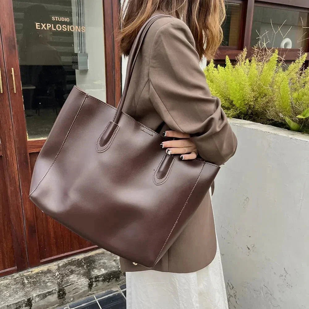 Women’s Large Structured Shoulder Tote Bag