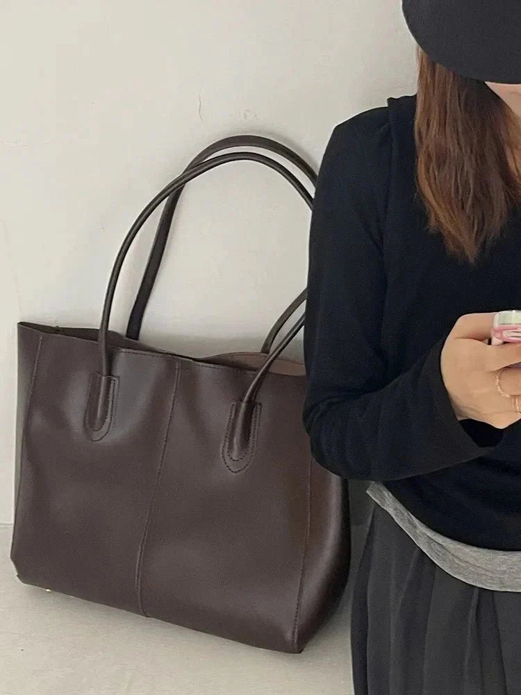 Women’s Large Structured Shoulder Tote Bag