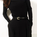 Women’s Leather Look Pin Buckle Belt