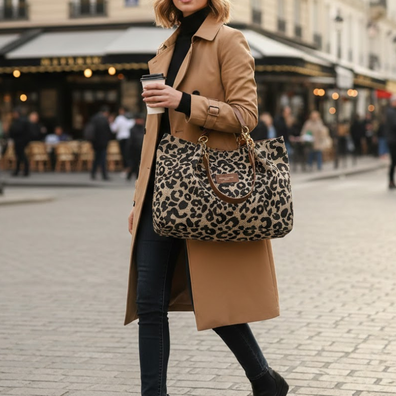 Women’s Leopard Print Shoulder Bag