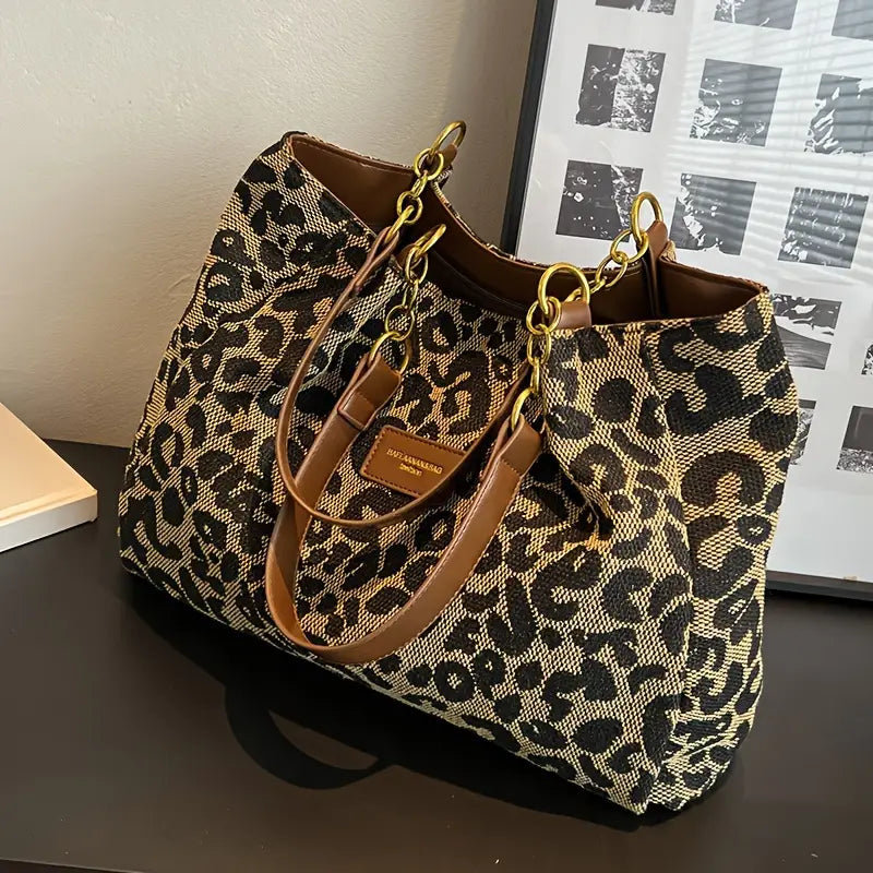 Women’s Leopard Print Shoulder Bag