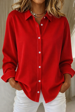 Women's Long Sleeve Button Down Blouse
